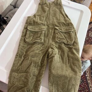 Corduroy Overalls with Pockets
